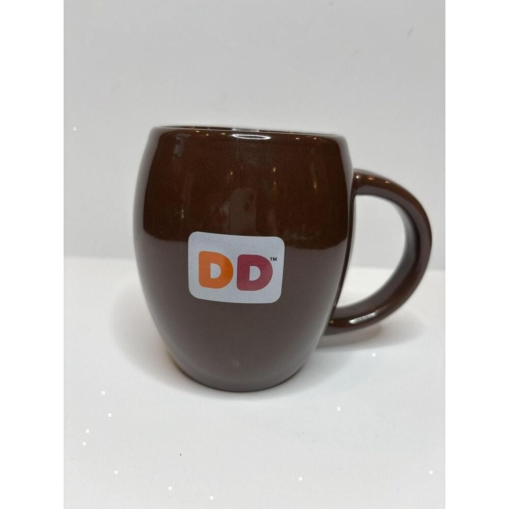 Dunkin Donuts Brown Rounded Coffee Tea Mug 2009
